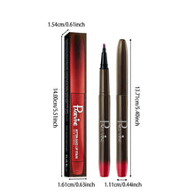 Load image into Gallery viewer, Smooth Color Juice Lip Stain Brush Tip Liquid Lip Liner Long Lasting Waterproof High Pigment Matte Nude Lipliner Pen Makeup
