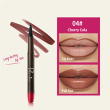 Load image into Gallery viewer, Smooth Color Juice Lip Stain Brush Tip Liquid Lip Liner Long Lasting Waterproof High Pigment Matte Nude Lipliner Pen Makeup
