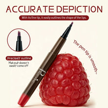 Load image into Gallery viewer, Smooth Color Juice Lip Stain Brush Tip Liquid Lip Liner Long Lasting Waterproof High Pigment Matte Nude Lipliner Pen Makeup
