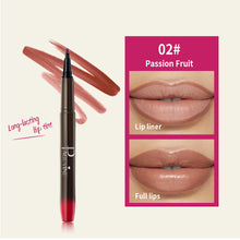 Load image into Gallery viewer, Smooth Color Juice Lip Stain Brush Tip Liquid Lip Liner Long Lasting Waterproof High Pigment Matte Nude Lipliner Pen Makeup
