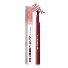 Load image into Gallery viewer, Smooth Color Juice Lip Stain Brush Tip Liquid Lip Liner Long Lasting Waterproof High Pigment Matte Nude Lip Contour Pen Makeup
