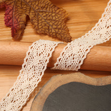 Load image into Gallery viewer, 1 Yard Lace Trim Ribbon Crochet Cotton Lace Ribbon DIY Decor for Wedding Party Gift Garment Sewing Crafts
