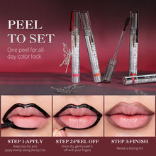 Load image into Gallery viewer, Peel Off Lip Liner Matte Lip Stain Pen Long-lasting Tattoo Lip Liner Peelable Smudge Proof Waterproof Lip Color
