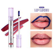 Load image into Gallery viewer, 2-in-1 Lip Liner &amp; Lipstick Peel Off Lip Stain Pen Matte Finish Long Wear Lip Color Smudge Proof Kiss Proof Lip Marker
