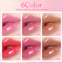 Load image into Gallery viewer, 6 Colors Shiny Lip Gloss Long Lasting Hydrating Tint Pearl Bow Lip Gloss High Shine Liquid Lipstick Moisturizing Lip Makeup for Daily Use
