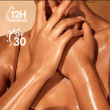 Load image into Gallery viewer, Bronze Body Highlighter Liquid 4 Colors Shimmer Body Lotion Waterproof Self Tanner Highlighter for Legs Arms Shoulders
