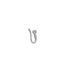 Load image into Gallery viewer, 1Pc U-shape Non Piercing Fake Nose Clip Inlaid Zircon Flower Nose Ring Hip Hop Fashion Body Jewelry For Women
