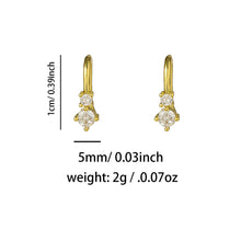 Load image into Gallery viewer, 1Pc U-Shape Non Piercing Fake Nose Clip Inlaid Cubic Zircon Flower Double Butterfly Hip Hop Body Jewelry For Women
