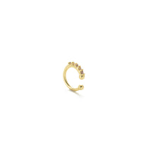 Load image into Gallery viewer, 1Pc Single Row Mini Zircon Opening Nose Ring Ultra Sparkle Pierced Nose Stud Multi Use Earring Body Jewelry For Women
