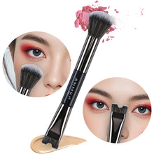 Load image into Gallery viewer, U-Shaped Nose Contour Brush Dual-Ended Eyeshadow Highlighter Blender &amp; Blush Brush Multifunctional Face Makeup Brushes

