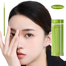 Load image into Gallery viewer, 100pcs Disposable Nano Cotton Swab Wholesale Portable Boxed Canned Small Head Cotton Swab Eyeliner Grafting Eyelash Thin Cotton Swab
