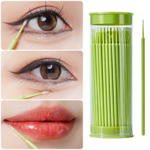Load image into Gallery viewer, 100pcs Disposable Nano Cotton Swab Wholesale Portable Boxed Canned Small Head Cotton Swab Eyeliner Grafting Eyelash Thin Cotton Swab
