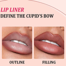 Load image into Gallery viewer, Double Head Luxury Matte Lip Liner Long-Lasting Smooth Application for Perfect Outline &amp; Filling Nude Fine Round End Lip Liner
