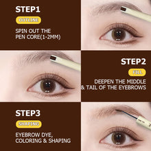 Load image into Gallery viewer, Double Head Eyebrow Cutter Liquid Eye Black Mascara Silky Smooth Not Easy To Smudge Waterproof Natural Eyebrow Brush Cosmetics
