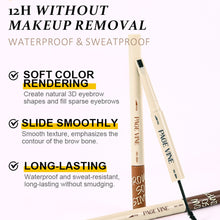 Load image into Gallery viewer, Double Head Eyebrow Cutter Liquid Eye Black Mascara Silky Smooth Not Easy To Smudge Waterproof Natural Eyebrow Brush Cosmetics
