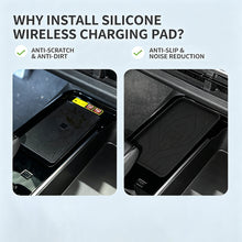 Load image into Gallery viewer, Car Wireless Charging Silicone Pad Anti-Slip Center Console MatInterior Protector Fit For Toyota Camry 9th Gen 2024 2025
