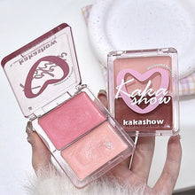 Load image into Gallery viewer, Double Gloss Powder Blusher Cream Highlights Natural Brightness Face Clear Makeup Holding Dual Gloss Cream Facial Cosmetics
