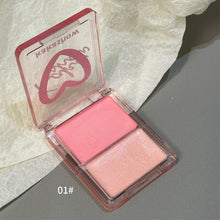 Load image into Gallery viewer, Double Gloss Powder Blusher Cream Highlights Natural Brightness Face Clear Makeup Holding Dual Gloss Cream Facial Cosmetics
