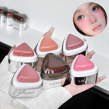 Load image into Gallery viewer, Creative Triangle Powder Blusher Naturally matte Expands Moisturizes Clears Blush Stick Facial Women Makeup Cosmetic

