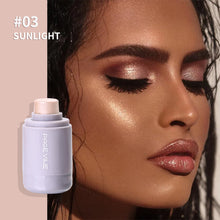 Load image into Gallery viewer, Pocket Highlighter Natural Brightening Fine Glitter Eye Shadow Long-lasting Water Light Stick Makeup Brighten Facial Cosmetic
