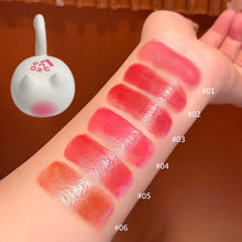 Load image into Gallery viewer, Lightweight Non Stick Mirror Glass Lip Glaze Creative Cute Cat Shaped Clear Transparent Texture Lip Gloss Lip Mud with Lip Brush
