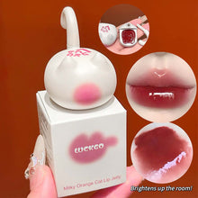 Load image into Gallery viewer, Lightweight Non Stick Mirror Glass Lip Glaze Creative Cute Cat Shaped Clear Transparent Texture Lip Gloss Lip Mud with Lip Brush
