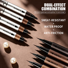 Load image into Gallery viewer, Double Head Eyeliner Pencil Eyebrow Brush One Stroke Forming Waterproof Sweat Proof Non Smudging Eyeliner Pencil Eyebrow Brush
