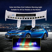 Load image into Gallery viewer, Car Solar Tail Wing Warning Light Flowing Strobe Anti-Collision Lamp Strong LED Atmosphere Tail Lamp No Wiring
