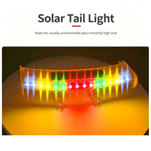 Load image into Gallery viewer, Car Solar Tail Wing Warning Light Flowing Strobe Anti-Collision Lamp Strong LED Atmosphere Tail Lamp No Wiring
