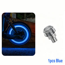 Load image into Gallery viewer, 1/2/4Pcs Motorcycle Car Tire Valve Light Rim Strobe Warning Wheel Lamp Flashing Vibration Activated Safety Waterproof Upgrade Decorative E-Scooter
