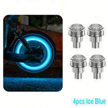 Load image into Gallery viewer, 1/2/4Pcs Motorcycle Car Tire Valve Light Rim Strobe Warning Wheel Lamp Flashing Vibration Activated Safety Waterproof Upgrade Decorative E-Scooter
