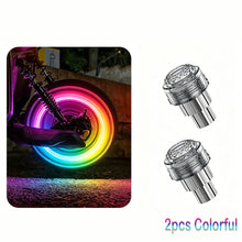 Load image into Gallery viewer, 1/2/4Pcs Motorcycle Car Tire Valve Light Rim Strobe Warning Wheel Lamp Flashing Vibration Activated Safety Waterproof Upgrade Decorative E-Scooter
