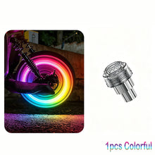 Load image into Gallery viewer, 1/2/4Pcs Motorcycle Car Tire Valve Light Rim Strobe Warning Wheel Lamp Flashing Vibration Activated Safety Waterproof Upgrade Decorative E-Scooter
