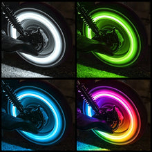 Load image into Gallery viewer, 1/2/4Pcs Motorcycle Car Tire Valve Light Rim Strobe Warning Wheel Lamp Flashing Vibration Activated Safety Waterproof Upgrade Decorative E-Scooter

