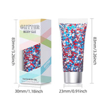 Load image into Gallery viewer, Sparkling Shimmer Gel for Face Body Multi-Use Glitter Gel for Nails Eyes Hair Cheeks Party Stage Makeup Art Body Glitter Gel
