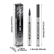 Load image into Gallery viewer, 360 Rotating Tip Eyeliner Pen Waterproof Long Lasting Highly Pigmented Semi Permanent Liquid Eyeliner for Precise Lines Makeup
