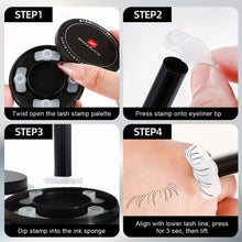Load image into Gallery viewer, Waterproof Eyelash Seal DIY Silicone Lower Lash Extension Stamp Eyeliner Natural Simulation Eyelashes Makeup Tool for Beginner
