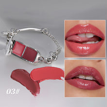 Load image into Gallery viewer, Creative Bracelet Lip Gloss Two in One Lipstick Plate Mirror Gloss Lip Gloss Portable No-smudge Waterproof Lip Gloss Women Makeup

