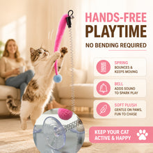 Load image into Gallery viewer, Spring Caterpillar Cat Toy With Suction Cup Bell Design Self Entertainment Interactive Pet Teaser Wand Accessory
