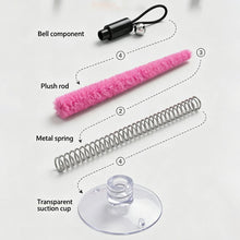 Load image into Gallery viewer, Spring Caterpillar Cat Toy With Suction Cup Bell Design Self Entertainment Interactive Pet Teaser Wand Accessory
