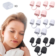 Load image into Gallery viewer, 3 Sizes Silicone Snore Stopper Nose Vents Reusable Sleeping Anti Snoring Nasal Dilators Effective Sleep Apnea Relief Device
