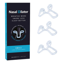 Load image into Gallery viewer, 3 Sizes Silicone Anti Snoring Nose Clip Elastic Nasal Dilator for Better Sleep Improved Airflow Travel Home Use Comfort
