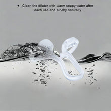 Load image into Gallery viewer, 3 Sizes Silicone Anti Snoring Nose Clip Elastic Nasal Dilator for Better Sleep Improved Airflow Travel Home Use Comfort
