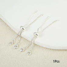Load image into Gallery viewer, 1Pc Bracelet Accessory Adjustable Slider Pull Chains With Zircon For DIY Bracelet Necklace Jewelry Accessories
