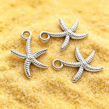Load image into Gallery viewer, 5Pcs Stainless Steel Starfish Pendant Accessory For DIY Bracelet Earring Necklace Beach Jewelry Making Supplies
