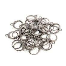 Load image into Gallery viewer, 50Pcs Ear Hook Gold Silver Plated Iron Lever Back Earring Hooks For DIY Earring Jewelry Daily Making Supplies
