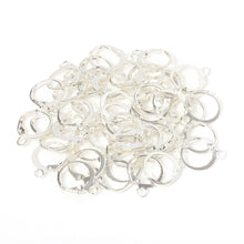 Load image into Gallery viewer, 50Pcs Ear Hook Gold Silver Plated Iron Lever Back Earring Hooks For DIY Earring Jewelry Daily Making Supplies
