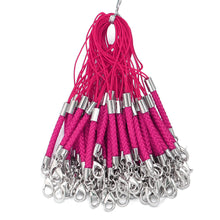Load image into Gallery viewer, 10Pcs Lanyard Braided Nylon Lanyard Cord With Lobster Clasp For Key Phone Chain DIY Jewelry Making Findings
