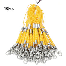 Load image into Gallery viewer, 10Pcs Lanyard Braided Nylon Lanyard Cord With Lobster Clasp For Key Phone Chain DIY Jewelry Making Findings
