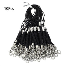 Load image into Gallery viewer, 10Pcs Lanyard Braided Nylon Lanyard Cord With Lobster Clasp For Key Phone Chain DIY Jewelry Making Findings
